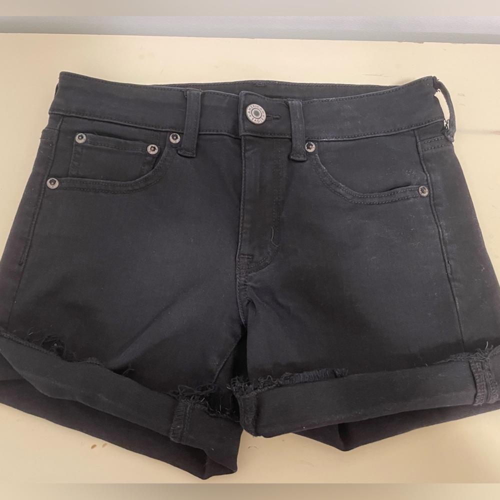American Eagle black jean shorts! Size 2.